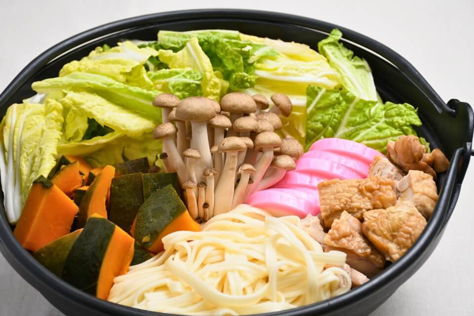 雪化粧かぼちゃたっぷりきしめん