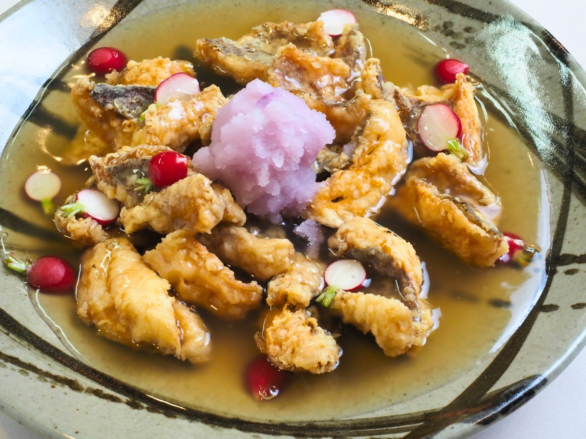 季節の魚の色大根おろしあんかけ