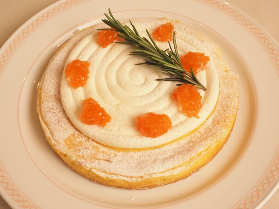 雪下人参のチーズケーキ