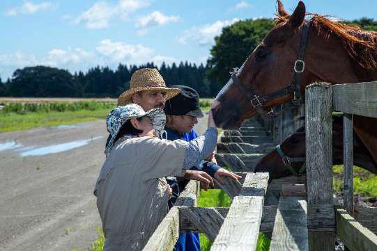 牧場での従業員研修風景2