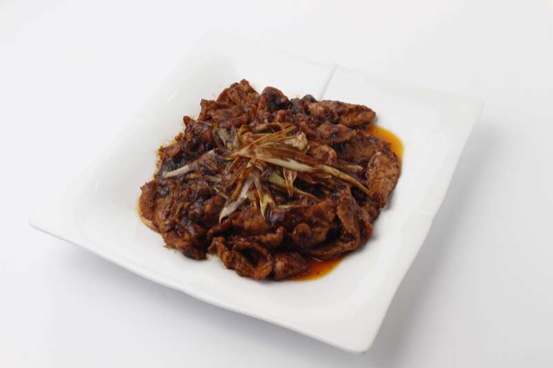 ネギと豚肉の中華風味噌炒め