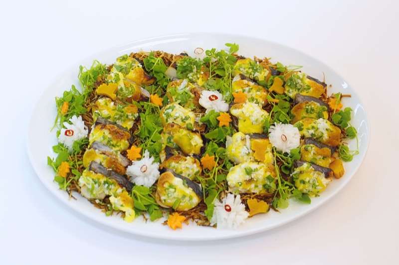 季節魚のネギ素焼き