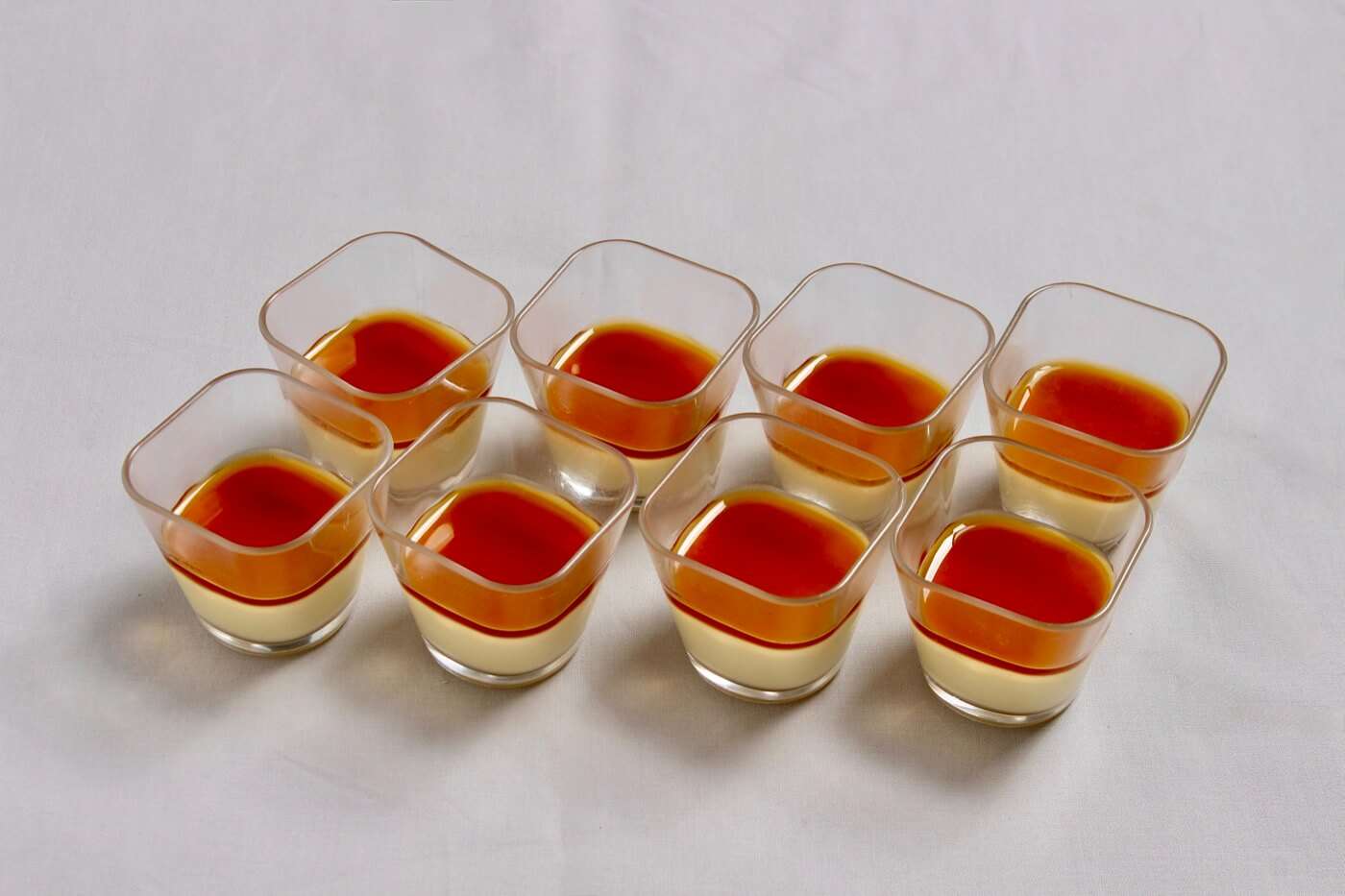 さつまいものプリン　みたらしソース掛け