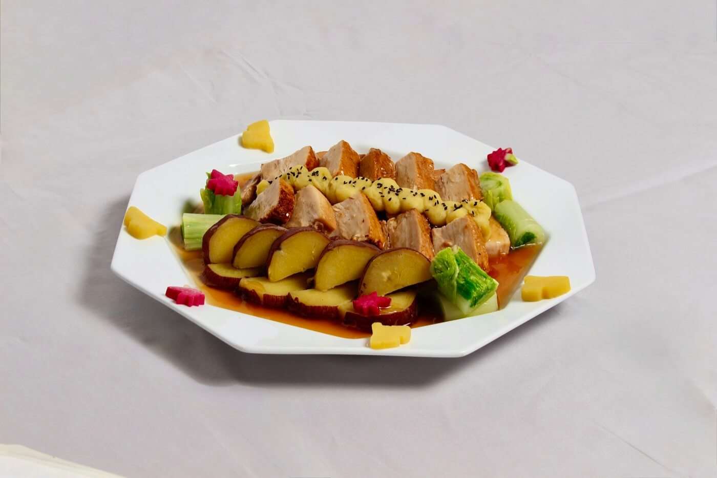 さつまいもと豚肉の煮物