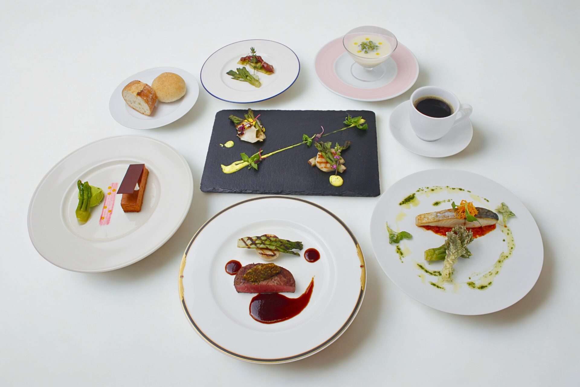 東北牧場の天然のタラの芽コース 洋食