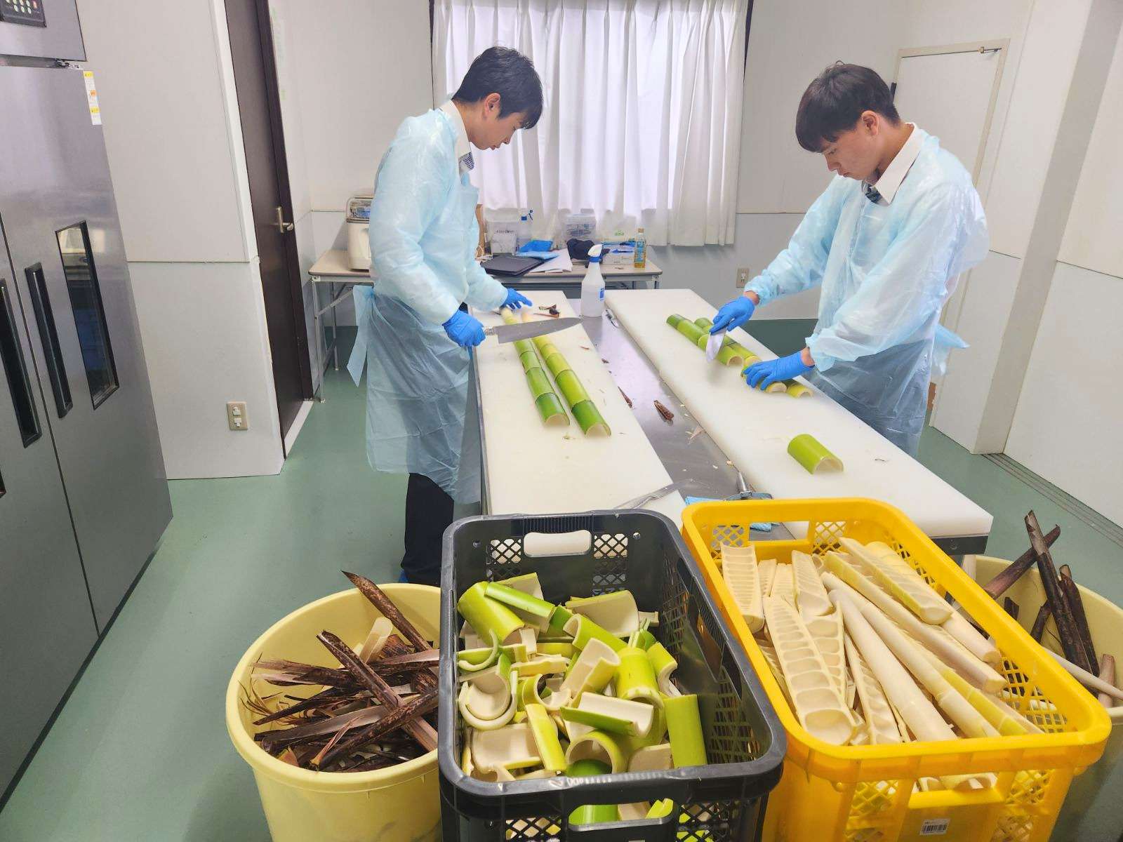 都立農業高等学校の皆さまが、メンマ工場に来てくださいました